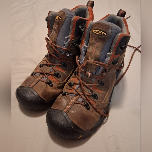 KEEN Men's Brown and Gray Hiking Boots, Size 10.5 - Picture 1 of 6